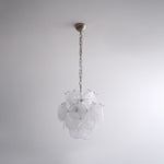 Aqua White Glass Chandelier