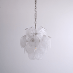 Aqua White Glass Chandelier