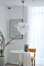 Aqua White Glass Chandelier
