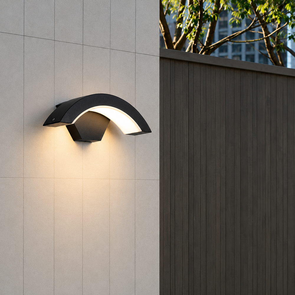 ArcBeam Modern Outdoor Wall Light – Waterproof Architectural LED Wall Sconce