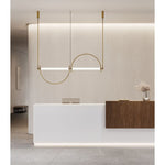 Arched Linear Led Chandelier