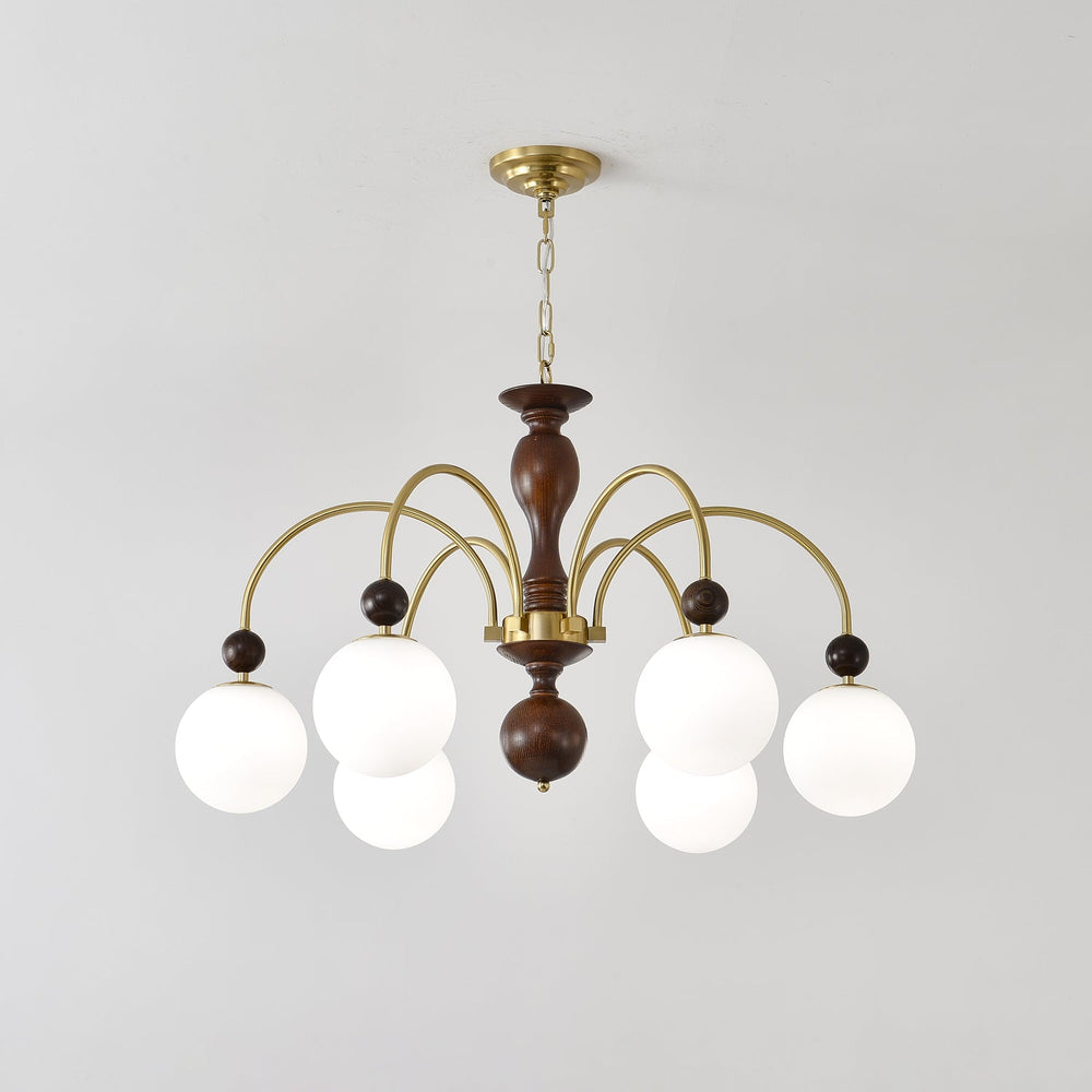 Archway Walnut Color Chandelier