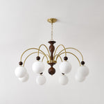 Archway Walnut Color Chandelier