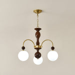 Archway Walnut Color Chandelier