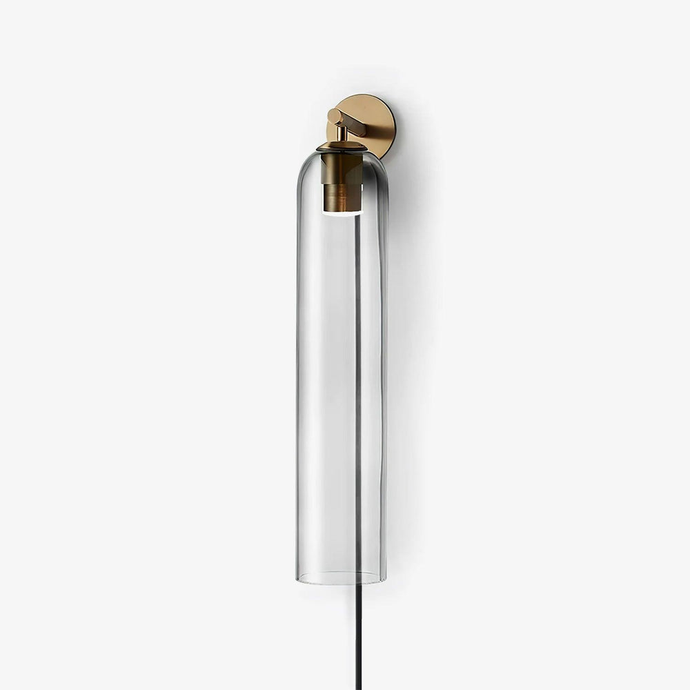 Art Glass Tube Plug-In Sconce