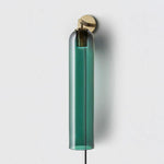 Art Glass Tube Plug-In Sconce