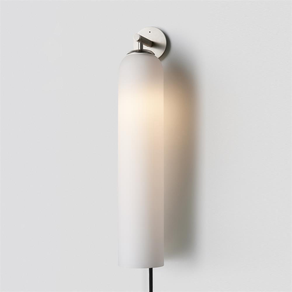 Art Glass Tube Plug-In Sconce