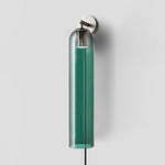 Art Glass Tube Plug-In Sconce