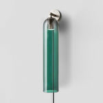 Art Glass Tube Plug-In Sconce