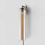 Art Glass Tube Plug-In Sconce