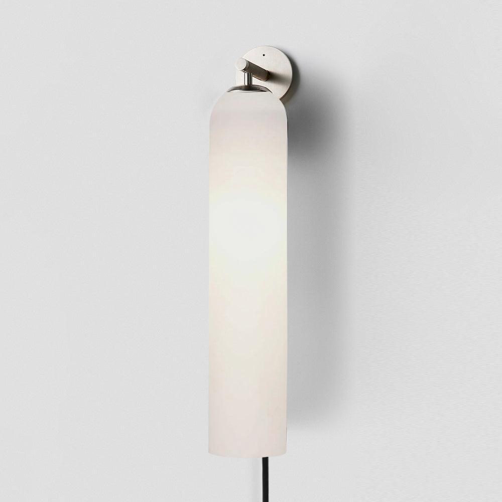 Art Glass Tube Plug-In Sconce