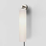 Art Glass Tube Plug-In Sconce