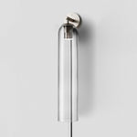 Art Glass Tube Plug-In Sconce