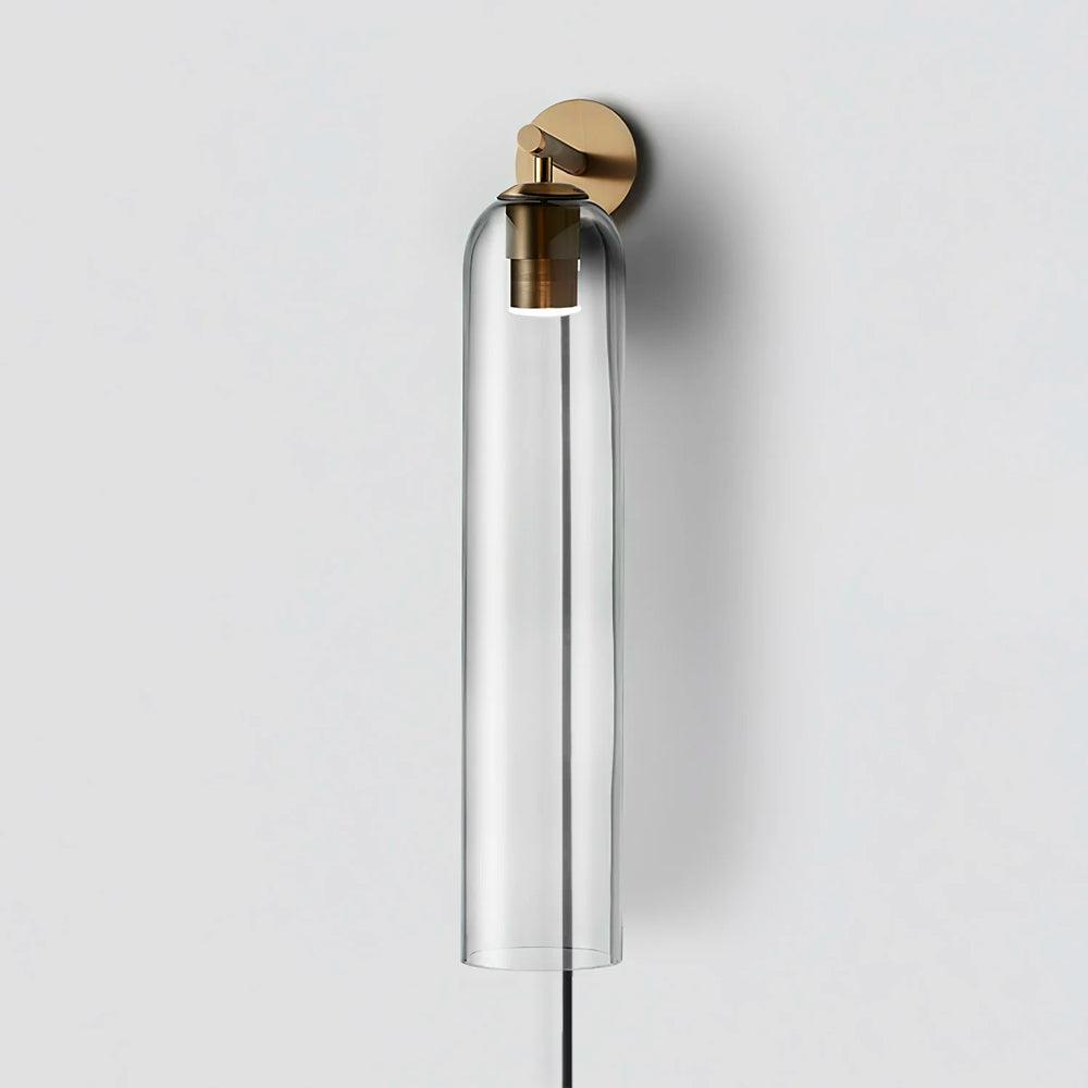 Art Glass Tube Plug-In Sconce