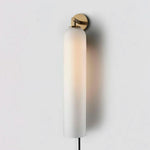 Art Glass Tube Plug-In Sconce