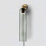 Art Glass Tube Plug-In Sconce