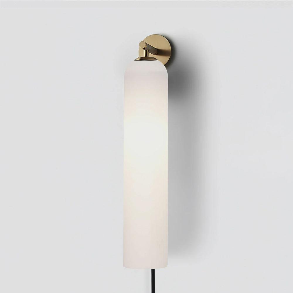 Art Glass Tube Plug-In Sconce