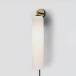 Art Glass Tube Plug-In Sconce