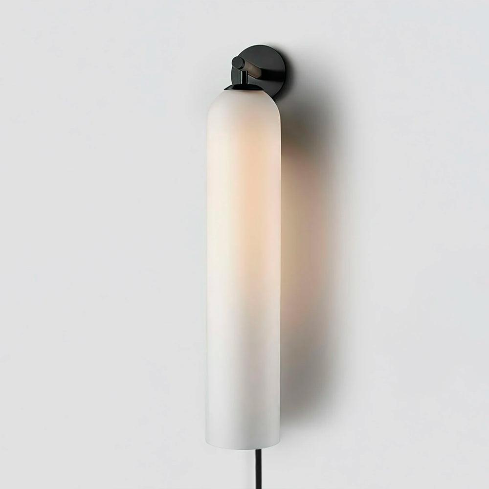 Art Glass Tube Plug-In Sconce