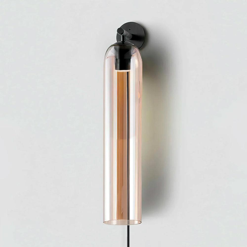 Art Glass Tube Plug-In Sconce