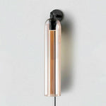Art Glass Tube Plug-In Sconce
