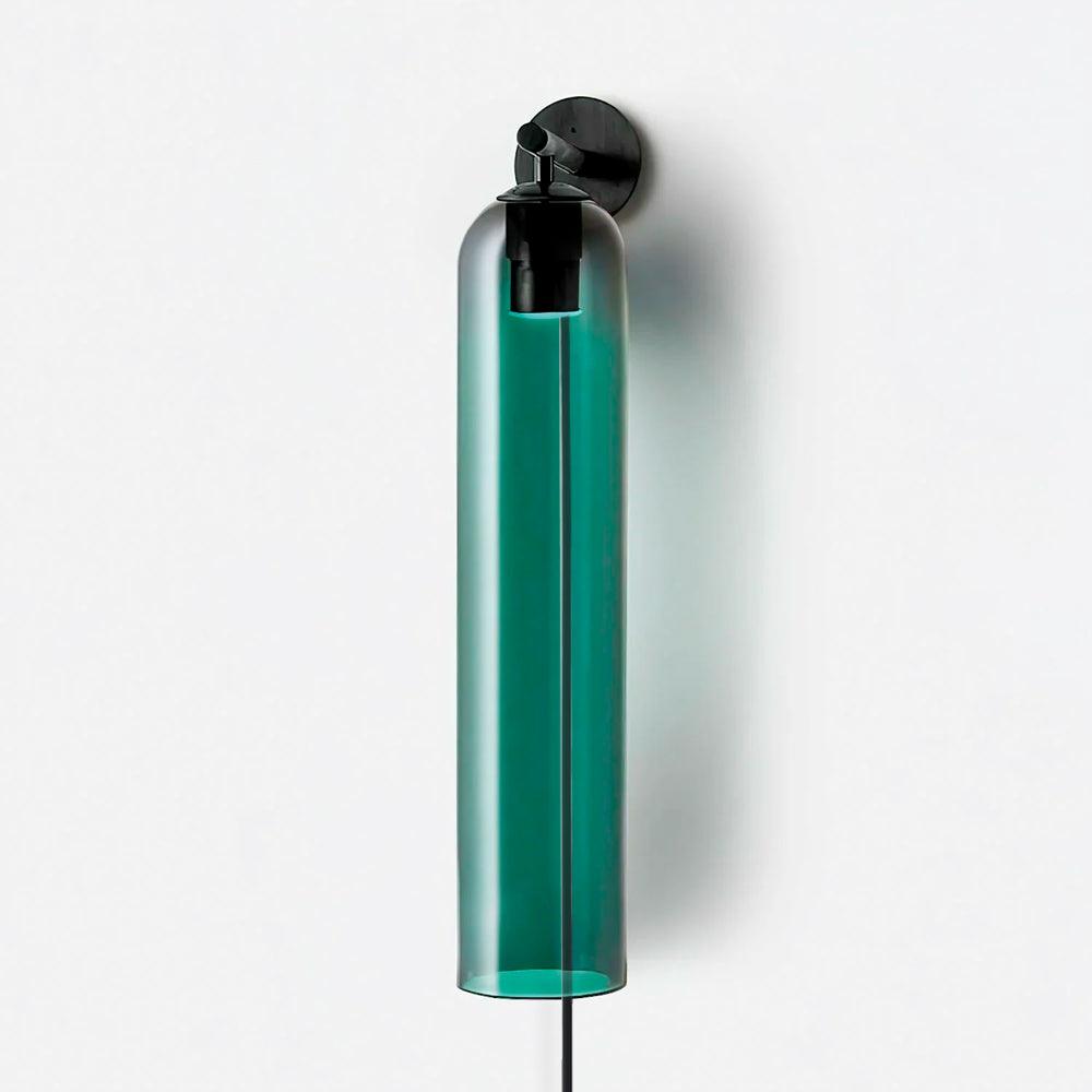 Art Glass Tube Plug-In Sconce