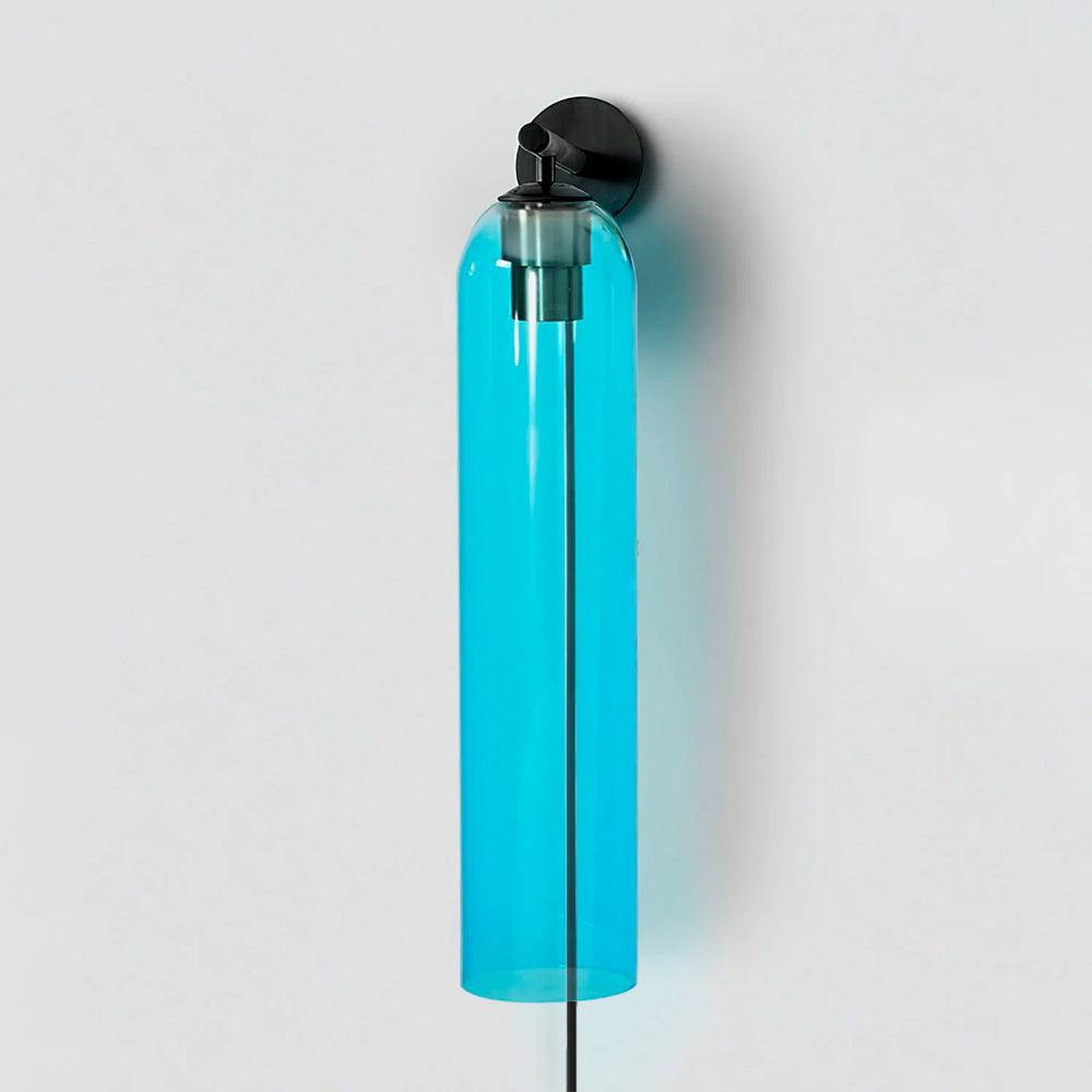 Art Glass Tube Plug-In Sconce