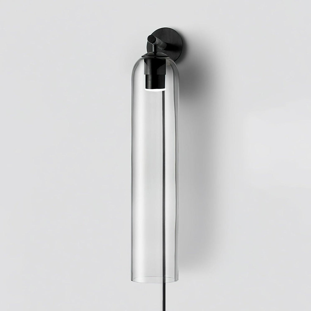 Art Glass Tube Plug-In Sconce