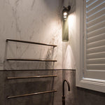 Art Glass Tube Plug-In Sconce