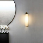 Art Glass Tube Plug-In Sconce