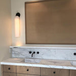 Art Glass Tube Plug-In Sconce