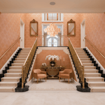 Aurelia Apricot Glass Chandelier