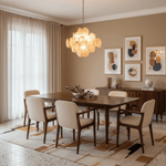 Aurelia Apricot Glass Chandelier