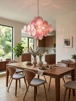 Aurelia Pink Glass Chandelier
