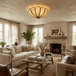 Aurelia Natural Fiber Petal Ceiling Light