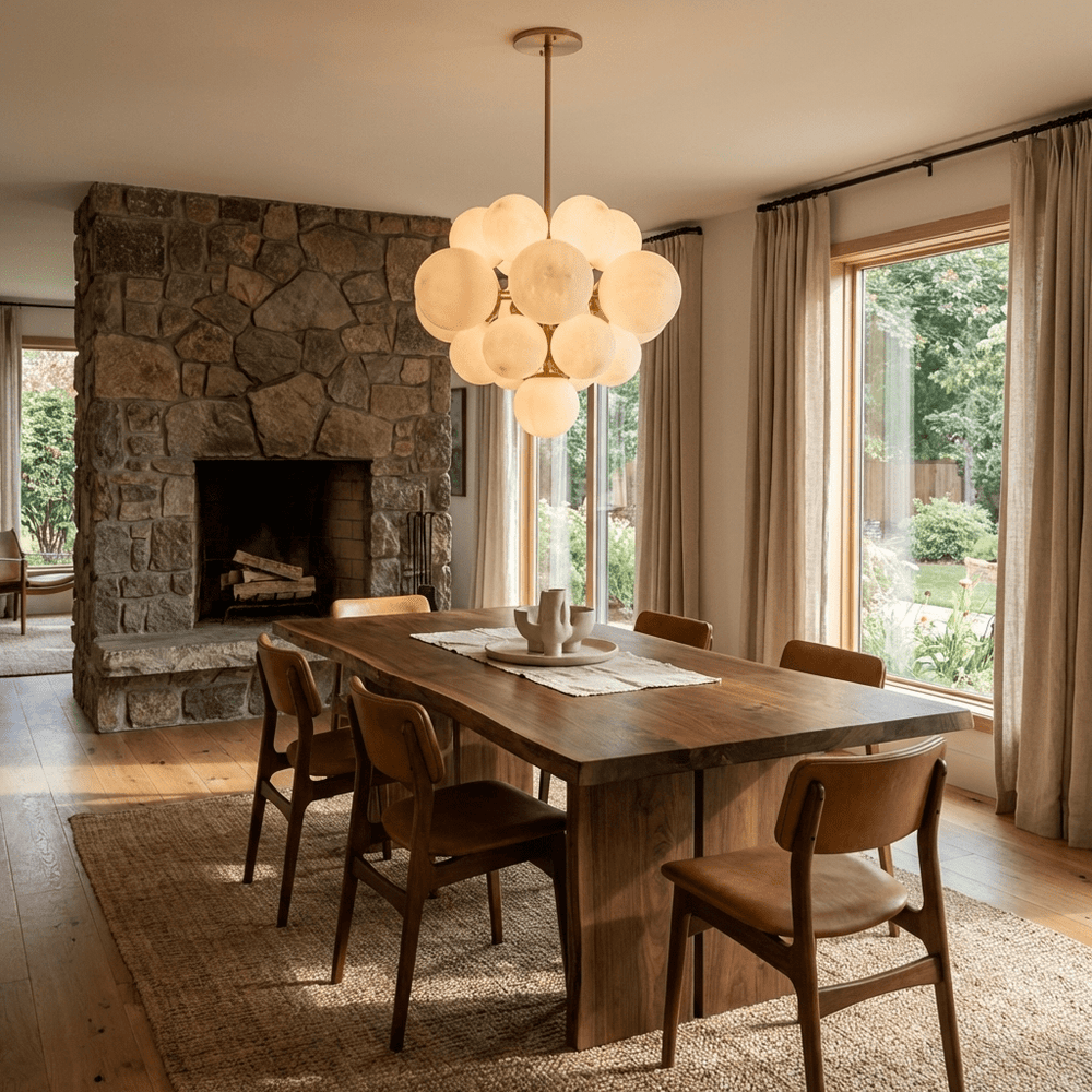 Aurelia Alabaster Cluster Chandelier