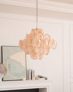 Aurelia Apricot Glass Chandelier