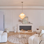 Aurelia Apricot Glass Chandelier