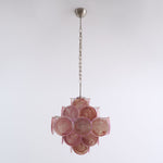Aurelia Pink Glass Chandelier
