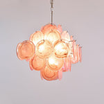 Aurelia Pink Glass Chandelier