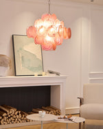 Aurelia Pink Glass Chandelier