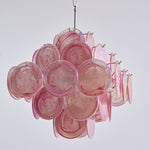 Aurelia Pink Glass Chandelier