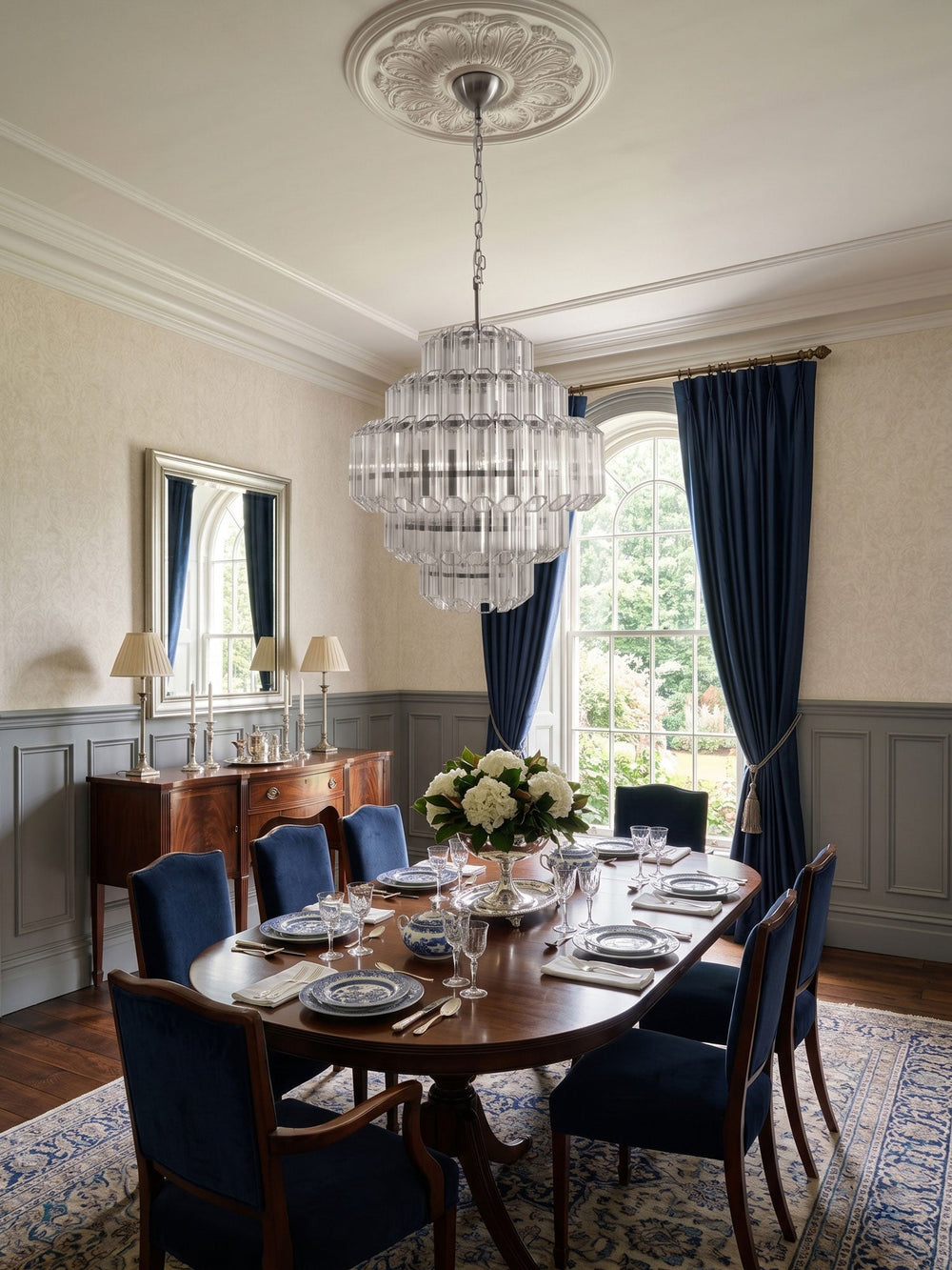 Aurum Cascade Glass Chandelier