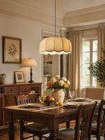 Banana Leaf Woven Fabric Pendant – Coastal Linen Shade