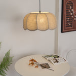Banana Leaf Woven Fabric Pendant – Coastal Linen Shade