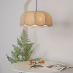 Banana Leaf Woven Fabric Pendant – Coastal Linen Shade