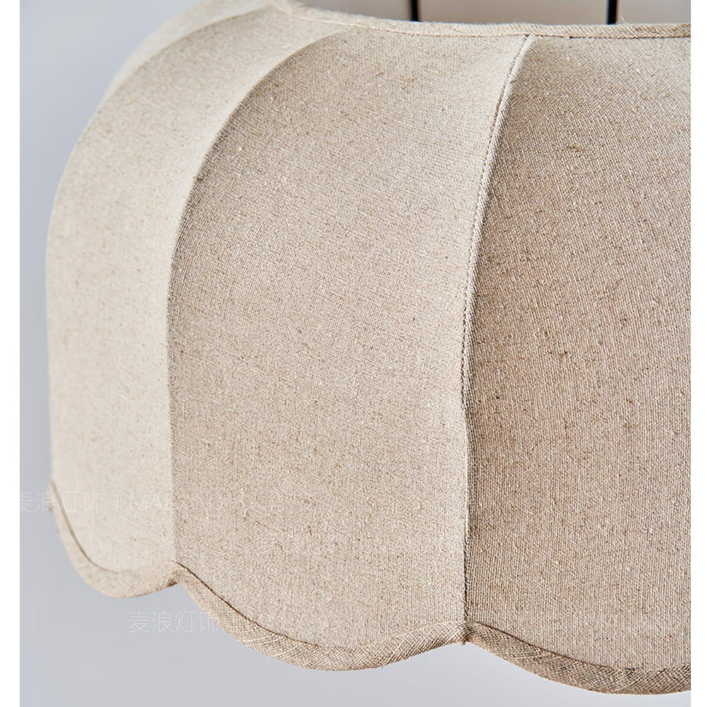 Banana Leaf Woven Fabric Pendant – Coastal Linen Shade