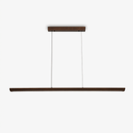 Beveled Wood Linear Pendant Lamp