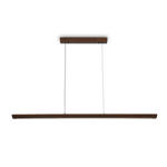 Beveled Wood Linear Pendant Lamp