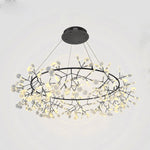 Black Big O Firefly LED Chandelier